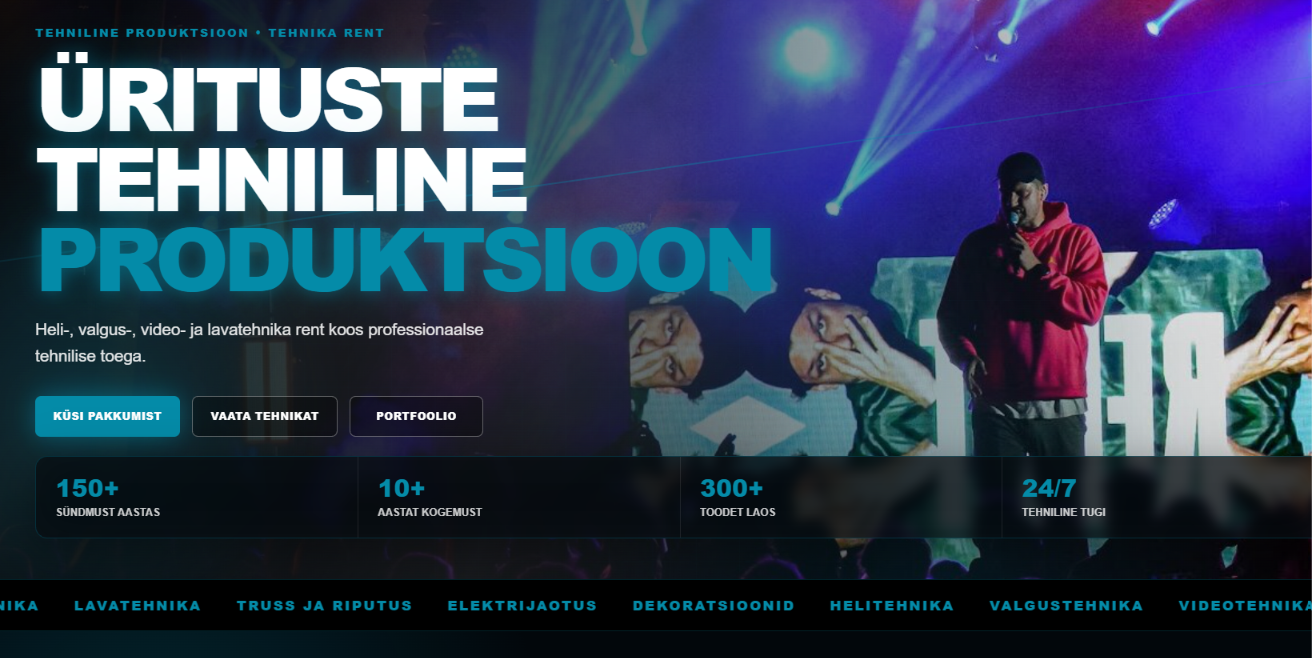 Tehnilise toe ja rendi veebilahendus